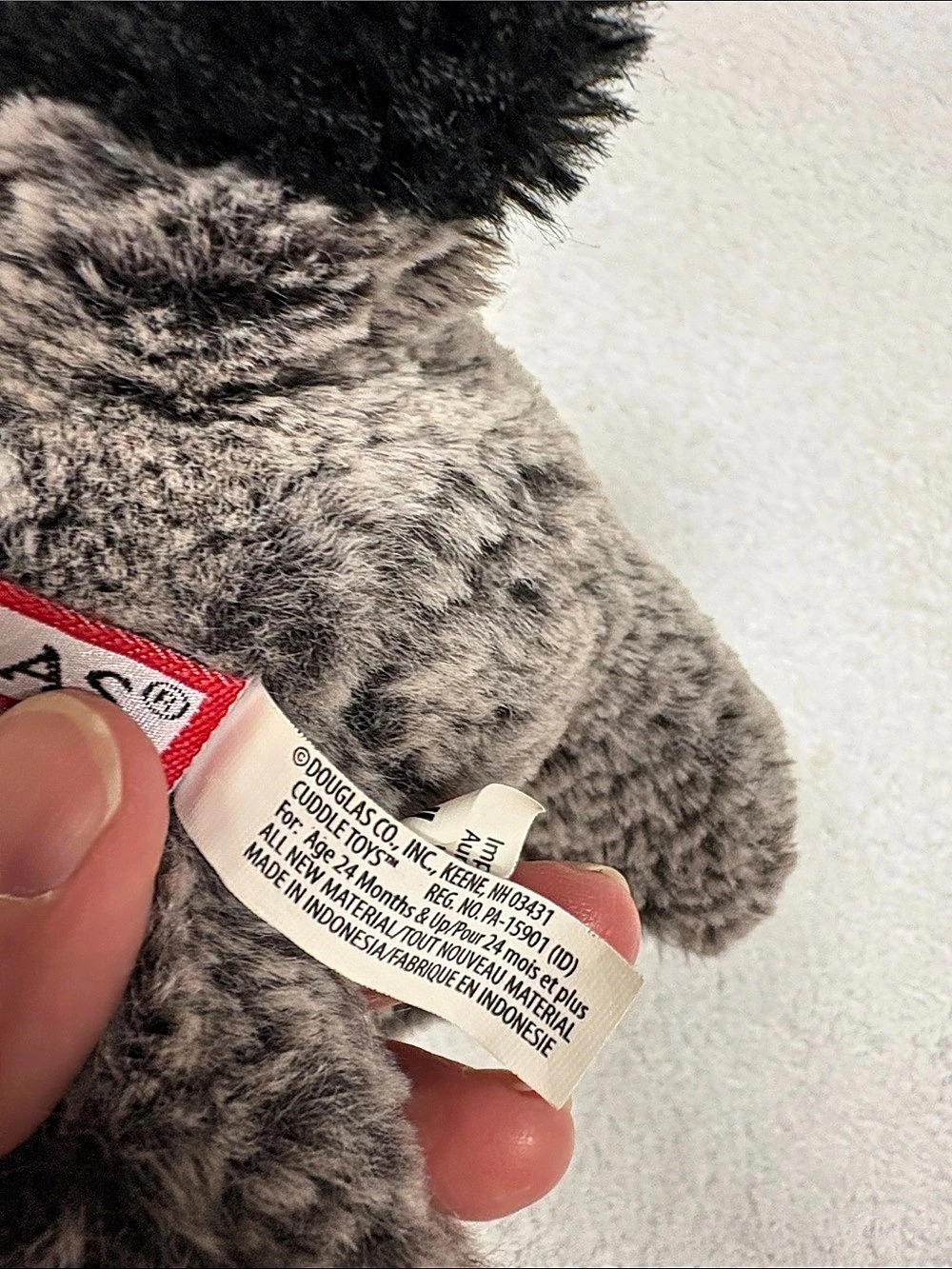 Douglas Mini Rudie Soft Raccoon plush - Picture 6 of 8
